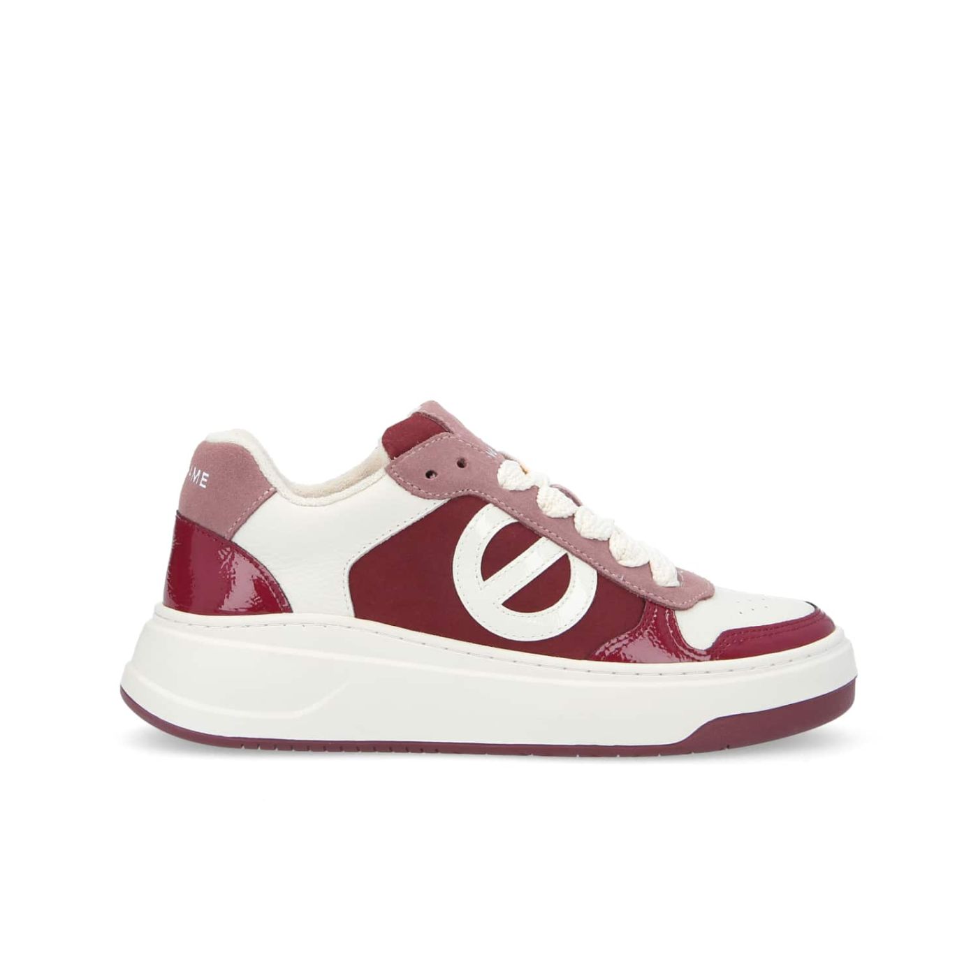 BRIDGET SNEAKER W  -  SDE/GRAIN/CRUMP  - BORDEAUX/BIANCO SPORCO